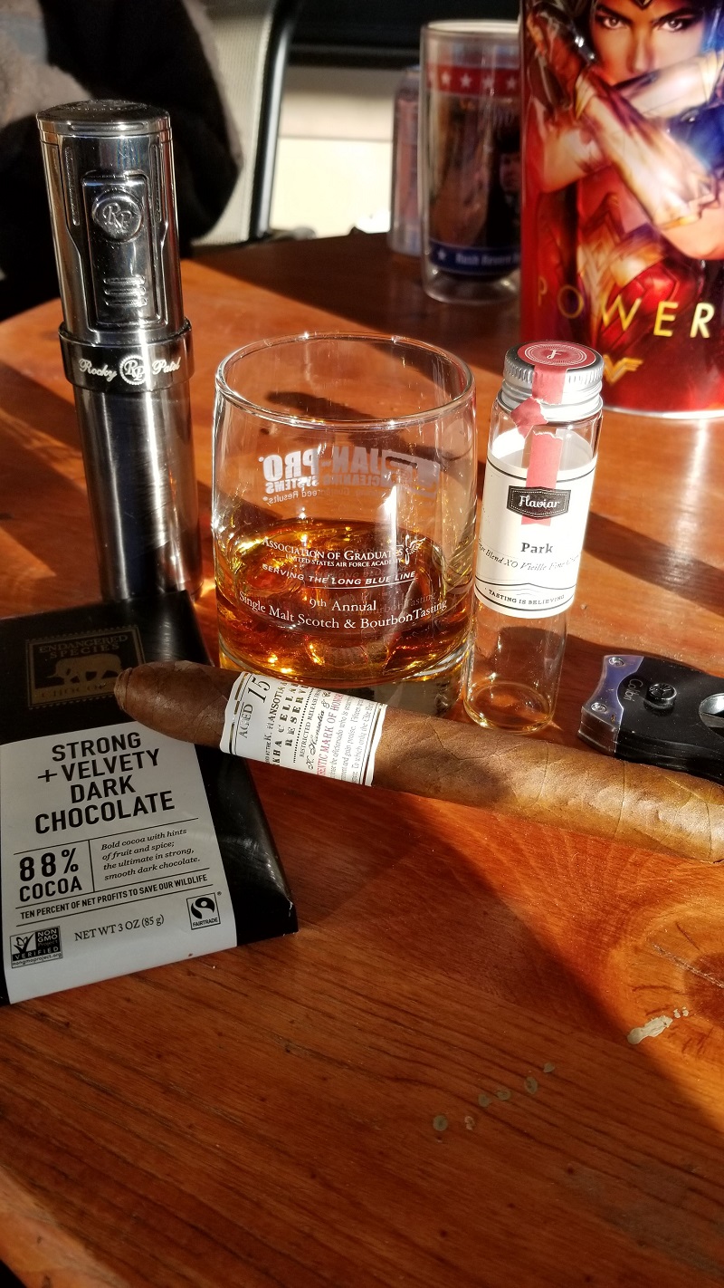 Scotch, Cigar, and Dark Chocolate... a great day.